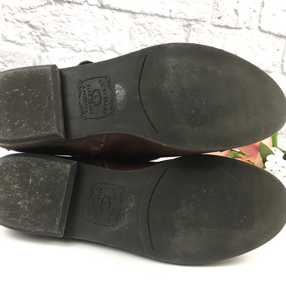 Lucky Brand Dosey Studded Leather Ankle Booties - Picture 6 of 6